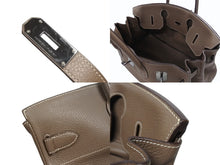 画像をギャラリービューアに読み込む, ゴルチェ期 HERMES エルメス ショルダーバーキン エトゥープトリヨンクレマンス ◻︎J刻 ルテニウム金具 美品 中古 4b006712