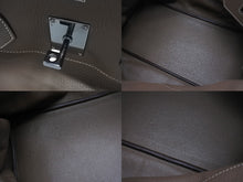 画像をギャラリービューアに読み込む, ゴルチェ期 HERMES エルメス ショルダーバーキン エトゥープトリヨンクレマンス ◻︎J刻 ルテニウム金具 美品 中古 4b006712