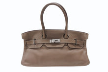 画像をギャラリービューアに読み込む, ゴルチェ期 HERMES エルメス ショルダーバーキン エトゥープトリヨンクレマンス ◻︎J刻 ルテニウム金具 美品 中古 4b006712
