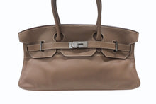 画像をギャラリービューアに読み込む, ゴルチェ期 HERMES エルメス ショルダーバーキン エトゥープトリヨンクレマンス ◻︎J刻 ルテニウム金具 美品 中古 4b006712