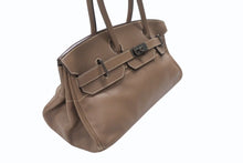 画像をギャラリービューアに読み込む, ゴルチェ期 HERMES エルメス ショルダーバーキン エトゥープトリヨンクレマンス ◻︎J刻 ルテニウム金具 美品 中古 4b006712