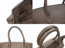 画像をギャラリービューアに読み込む, ゴルチェ期 HERMES エルメス ショルダーバーキン エトゥープトリヨンクレマンス ◻︎J刻 ルテニウム金具 美品 中古 4b006712