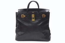 画像をギャラリービューアに読み込む, HERMES エルメス ハンドバッグ バーキン オータクロア45 アルデンヌ ブラック ブロンズ金具 ○S刻印 美品 中古 4b006713
