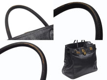 画像をギャラリービューアに読み込む, HERMES エルメス ハンドバッグ バーキン オータクロア45 アルデンヌ ブラック ブロンズ金具 ○S刻印 美品 中古 4b006713