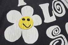 画像をギャラリービューアに読み込む, READY MADE レディメイド PEACE ピース 両面プリント ダメージ加工 半袖Tシャツ RE-CO-BK-00-00-280 ブラック サイズXXL 美品 中古 4b006720