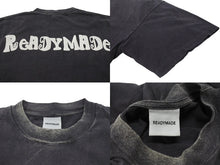 画像をギャラリービューアに読み込む, READY MADE レディメイド PEACE ピース 両面プリント ダメージ加工 半袖Tシャツ RE-CO-BK-00-00-280 ブラック サイズXXL 美品 中古 4b006720