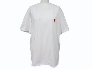 Ami Paris アミ パリス ロゴ 半袖Tシャツ ホワイト ハート刺繍