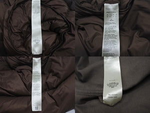 極美品 RICK OWENS リックオウエンス Funnel Neck Padded Jacket ファンネルネック ダウンジャケット YZERR着用 ブラウン サイズ48 中古 4b005879