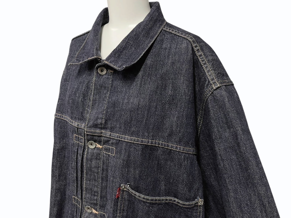 Very Good Condition Levi's Levi's Denim Jacket Euro Levi's War Model 1st 70501 04 Indigo Navy Size XL Used 4b006730