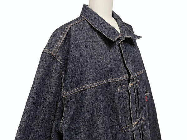 極美品 Levi's リーバイス デニム ジャケット ユーロリーバイス 大戦モデル 1st 70501 04 インディゴネイビー サイズXL 中古 4b006730