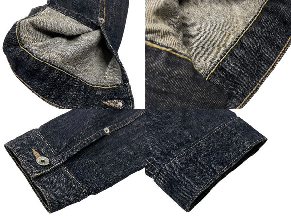 極美品 Levi's リーバイス デニム ジャケット ユーロリーバイス 大戦モデル 1st 70501 04 インディゴネイビー サイズXL 中古 4b006730