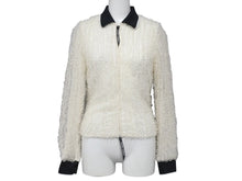 Load image into Gallery viewer, GIORGIO ARMANI ジョルジオアルマーニ ブルゾン ナイロン ポリエステル セルロース 38 白 ホワイト 美品 中古 4b006732