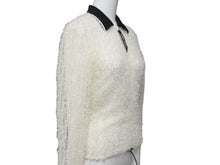 Load image into Gallery viewer, GIORGIO ARMANI ジョルジオアルマーニ ブルゾン ナイロン ポリエステル セルロース 38 白 ホワイト 美品 中古 4b006732