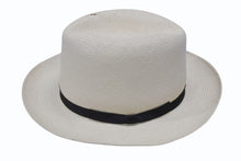 画像をギャラリービューアに読み込む, KIJIMA TAKAYUKI キジマタカユキ ハット S-181202 ホワイト ブラック シルク レザー Panama hat plant サイズ2 美品 中古 4b006739
