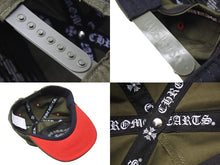 画像をギャラリービューアに読み込む, 新品未使用 CHROME HEARTS クロムハーツ GAS STATION KING TACO 3 セメタリ―クロス トラッカーキャップ カーキ 中古 4b004740