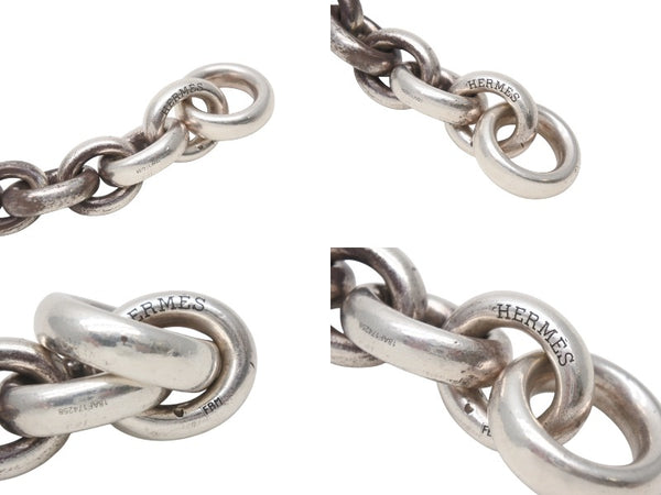 HERMES Crescendo エルメス ブレスレット クレッシェンド ドイツ製 24コマ シルバー SV925 100,1g 美品 中古 4b006745