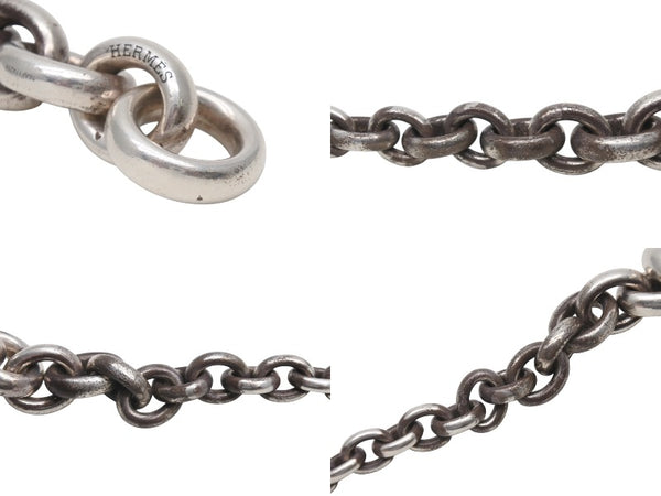 HERMES Crescendo エルメス ブレスレット クレッシェンド ドイツ製 24コマ シルバー SV925 100,1g 美品 中古 4b006745