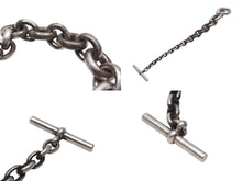 画像をギャラリービューアに読み込む, HERMES Crescendo エルメス ブレスレット クレッシェンド ドイツ製 24コマ シルバー SV925 100,1g 美品 中古 4b006745