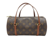 Load image into Gallery viewer, LOUIS VUITTON ルイヴィトン パピヨン26 ハンドバッグ M51386 モノグラム PVC レザー ブラウン ゴールド金具 美品 中古 4b006754