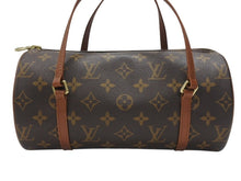 Load image into Gallery viewer, LOUIS VUITTON ルイヴィトン パピヨン26 ハンドバッグ M51386 モノグラム PVC レザー ブラウン ゴールド金具 美品 中古 4b006754