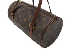 Load image into Gallery viewer, LOUIS VUITTON ルイヴィトン パピヨン26 ハンドバッグ M51386 モノグラム PVC レザー ブラウン ゴールド金具 美品 中古 4b006754