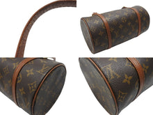 Load image into Gallery viewer, LOUIS VUITTON ルイヴィトン パピヨン26 ハンドバッグ M51386 モノグラム PVC レザー ブラウン ゴールド金具 美品 中古 4b006754