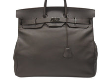画像をギャラリービューアに読み込む, 極美品 HERMES エルメス ハンドバッグ オータクロア50 グレー系 トリヨンクレマンス シルバー金具 □O刻印 中古 4b006755