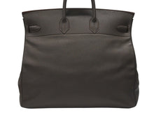 画像をギャラリービューアに読み込む, 極美品 HERMES エルメス ハンドバッグ オータクロア50 グレー系 トリヨンクレマンス シルバー金具 □O刻印 中古 4b006755