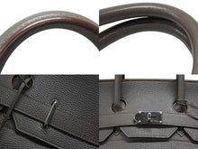 画像をギャラリービューアに読み込む, 極美品 HERMES エルメス ハンドバッグ オータクロア50 グレー系 トリヨンクレマンス シルバー金具 □O刻印 中古 4b006755