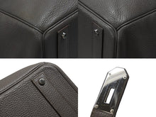 画像をギャラリービューアに読み込む, 極美品 HERMES エルメス ハンドバッグ オータクロア50 グレー系 トリヨンクレマンス シルバー金具 □O刻印 中古 4b006755