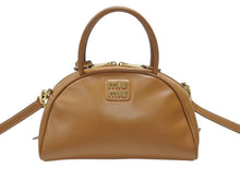 Load image into Gallery viewer, 極美品 MIUMIU ミュウミュウ ショルダーバッグ クロスボディバッグ 2WAYバッグ レザー ブラウン ゴールド金具 中古 4b006756