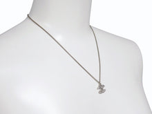 画像をギャラリービューアに読み込む, 極美品 CHANEL シャネル ココマーク ネックレス C12V刻印 6.0g メタル ラインストーン シルバー 中古 4b006757