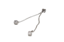 画像をギャラリービューアに読み込む, 新品未使用 CHROME HEARTS クロムハーツ DICE DBL ダブルダイス ピアス 重量約10.0g 2017/.925刻印 シルバ−925 片耳用 中古 4b006761