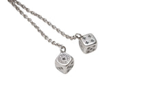 画像をギャラリービューアに読み込む, 新品未使用 CHROME HEARTS クロムハーツ DICE DBL ダブルダイス ピアス 重量約10.0g 2017/.925刻印 シルバ−925 片耳用 中古 4b006761
