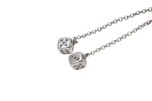 画像をギャラリービューアに読み込む, 新品未使用 CHROME HEARTS クロムハーツ DICE DBL ダブルダイス ピアス 重量約10.0g 2017/.925刻印 シルバ−925 片耳用 中古 4b006761