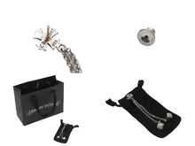 画像をギャラリービューアに読み込む, 新品未使用 CHROME HEARTS クロムハーツ DICE DBL ダブルダイス ピアス 重量約10.0g 2017/.925刻印 シルバ−925 片耳用 中古 4b006761