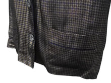 画像をギャラリービューアに読み込む, MARC JACOBS マークジェイコブス 13FW メタリックチェックパジャマシャツ W21316630 千鳥格子 シルク サイズ4 美品 中古 4b006764