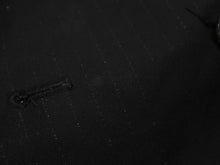 画像をギャラリービューアに読み込む, 極美品 MARC JACOBS マークジェイコブス ダブルテーラードジャケット AS0204 サイズ2 ストライプ ウール ブラック ショート丈 中古 4b006766