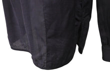 Load image into Gallery viewer, MIUMIU ミュウミュウ 長袖ノーカラーシャツ ETB2340 サイズ44 シェルボタン ウール ナイロン チャコール系 美品 中古 4b006767