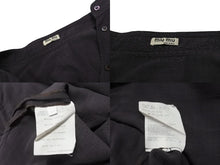 Load image into Gallery viewer, MIUMIU ミュウミュウ 長袖ノーカラーシャツ ETB2340 サイズ44 シェルボタン ウール ナイロン チャコール系 美品 中古 4b006767