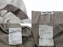 Load image into Gallery viewer, MIUMIU ミュウミュウ 06SS ノースリーブ チュニック トップス MT572 HAO シルク ベージュ ブラウン サイズ42 美品 中古 4b006768