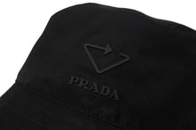 画像をギャラリービューアに読み込む, 極美品 PRADA プラダ バケットハット トライアングルロゴ RE NYLON 2HC137 リサイクルポリミアド ブラック サイズS 中古 4b006769