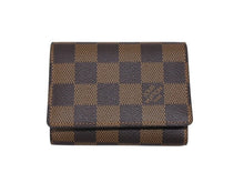 画像をギャラリービューアに読み込む, 新品同様 LOUIS VUITTON ルイヴィトン アンヴェロップ カルト ドゥ ヴィジット カードケース N62920 ダミエ ブラウン 中古 4b006770