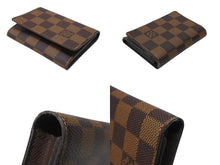 画像をギャラリービューアに読み込む, 新品同様 LOUIS VUITTON ルイヴィトン アンヴェロップ カルト ドゥ ヴィジット カードケース N62920 ダミエ ブラウン 中古 4b006770