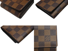 画像をギャラリービューアに読み込む, 新品同様 LOUIS VUITTON ルイヴィトン アンヴェロップ カルト ドゥ ヴィジット カードケース N62920 ダミエ ブラウン 中古 4b006770