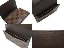 画像をギャラリービューアに読み込む, 新品同様 LOUIS VUITTON ルイヴィトン アンヴェロップ カルト ドゥ ヴィジット カードケース N62920 ダミエ ブラウン 中古 4b006770