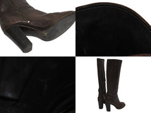 画像をギャラリービューアに読み込む, MIUMIU ミュウミュウ ロング ブーツ vero cuoio ブラウン サイズ39 イタリア製 レザー 美品 中古 4b006773