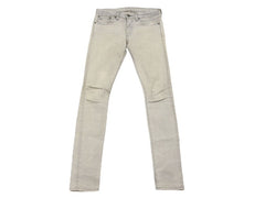 RRL ダブルアールエル デニムパンツ RRL Skinny Fit Japan Woven Selvedge Denim フェード グレー 27 21599 美品 中古 4b006775