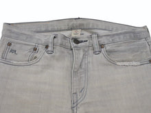 Load image into Gallery viewer, RRL ダブルアールエル デニムパンツ RRL Skinny Fit Japan Woven Selvedge Denim フェード グレー 27 21599 美品 中古 4b006775