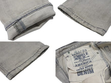Load image into Gallery viewer, RRL ダブルアールエル デニムパンツ RRL Skinny Fit Japan Woven Selvedge Denim フェード グレー 27 21599 美品 中古 4b006775